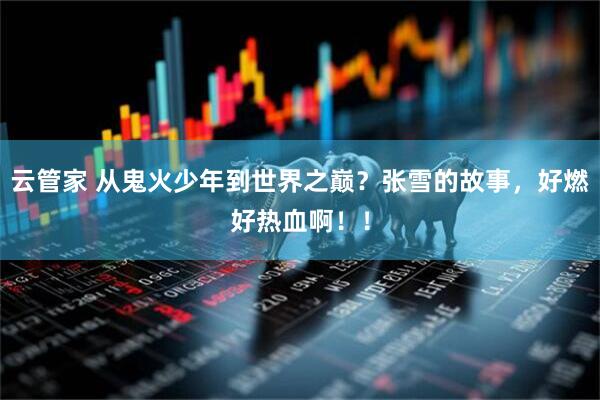 云管家 从鬼火少年到世界之巅？张雪的故事，好燃好热血啊！！